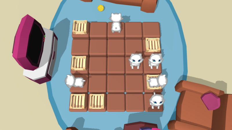 Cats And Boxes – sliding puzzle